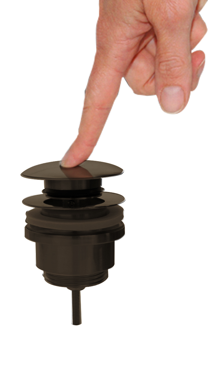 Best Design Moya afvoerplug click waste Gunmetal verouderd ijzer