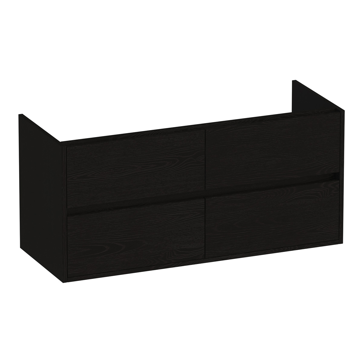 Brauer Adore onderkast 120cm met 4 softclose lades timber black