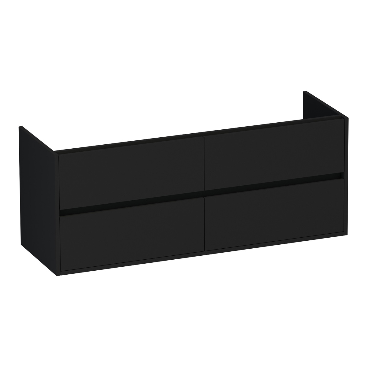 Brauer Adore onderkast 140cm met 4 softclose lades zwart mat