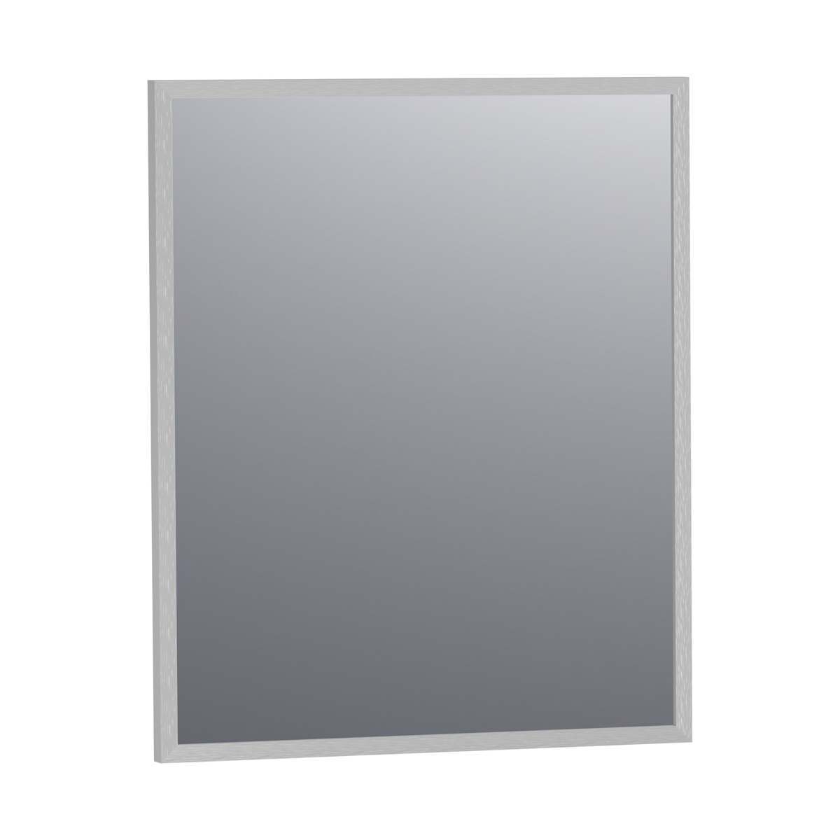 Brauer Onyx rechthoekige spiegel 60x70cm RVS geborsteld