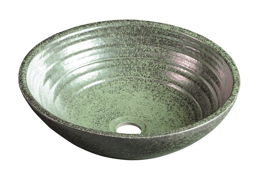 Sapho Attila keramische design waskom 42.5cm groen