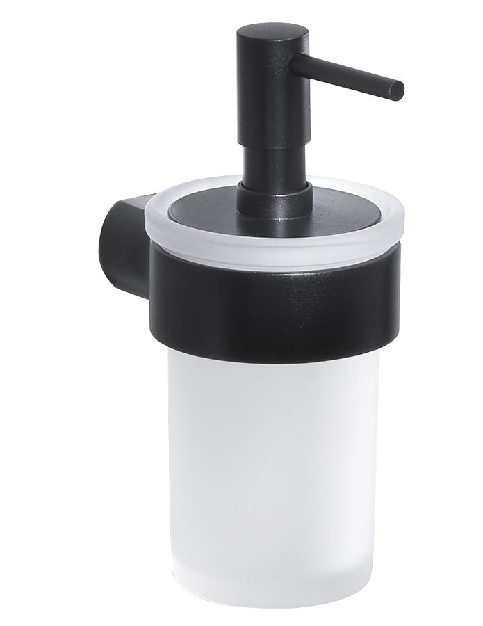 Gedy Pirenei hangende zeepdispenser mat zwart