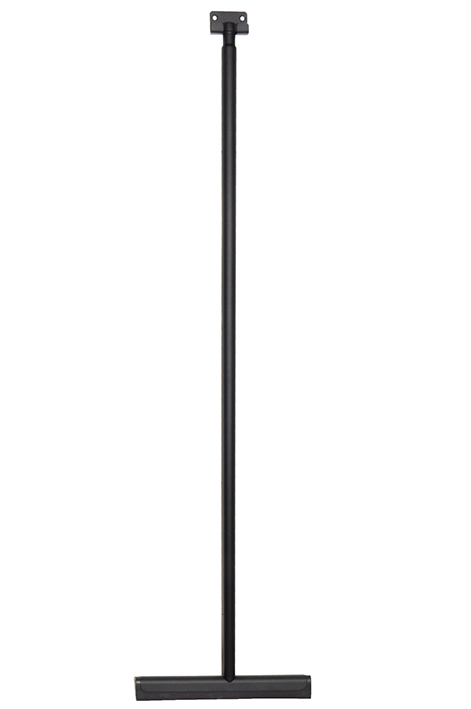Mueller luxe badkamer vloer wisser 120cm met muurbevestiging mat zwart