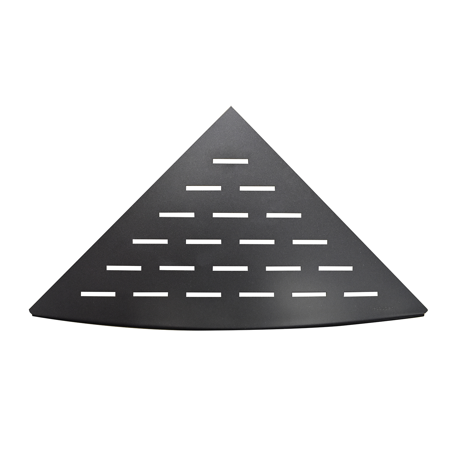 Mueller Ro hoekplanchet RVS 29x29cm mat zwart