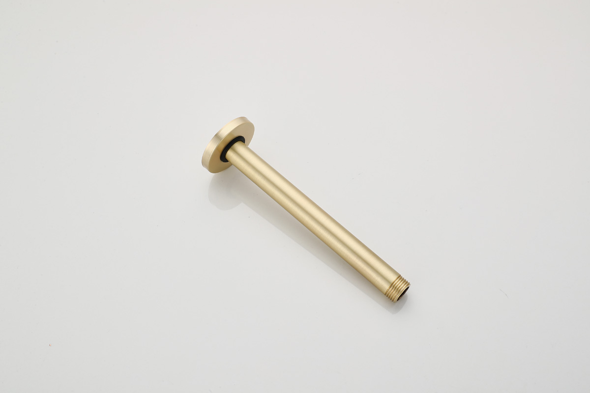 Saniclear Brass douchearm voor plafondmontage 20cm messing geborsteld - goud mat
