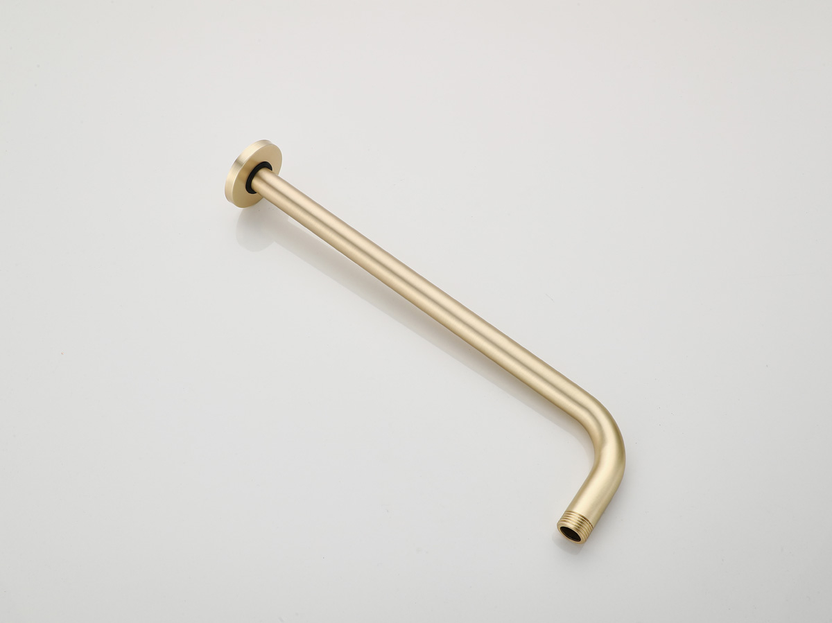 Saniclear Brass douchearm voor wandmontage 35cm messing geborsteld - goud mat