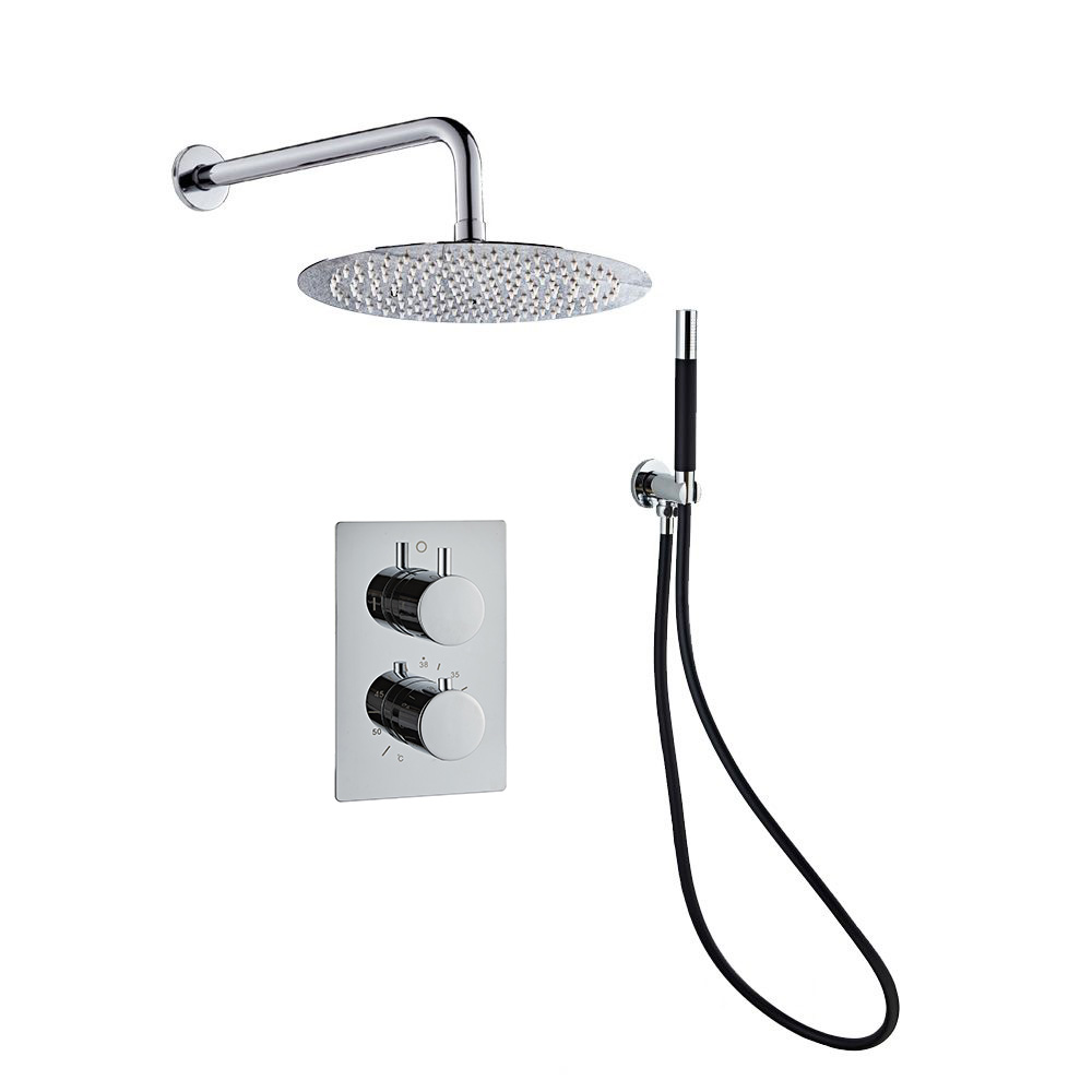 Saniclear Talpa Pro inbouwregendouche 30cm met wandarm chroom