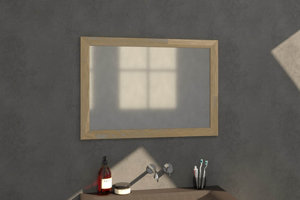 Brauer Citrine spiegel 100x70cm eiken grijs
