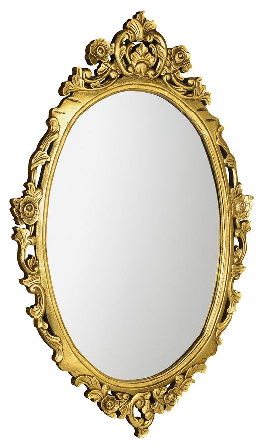Sapho Desna ovale barok spiegel goud 80x100