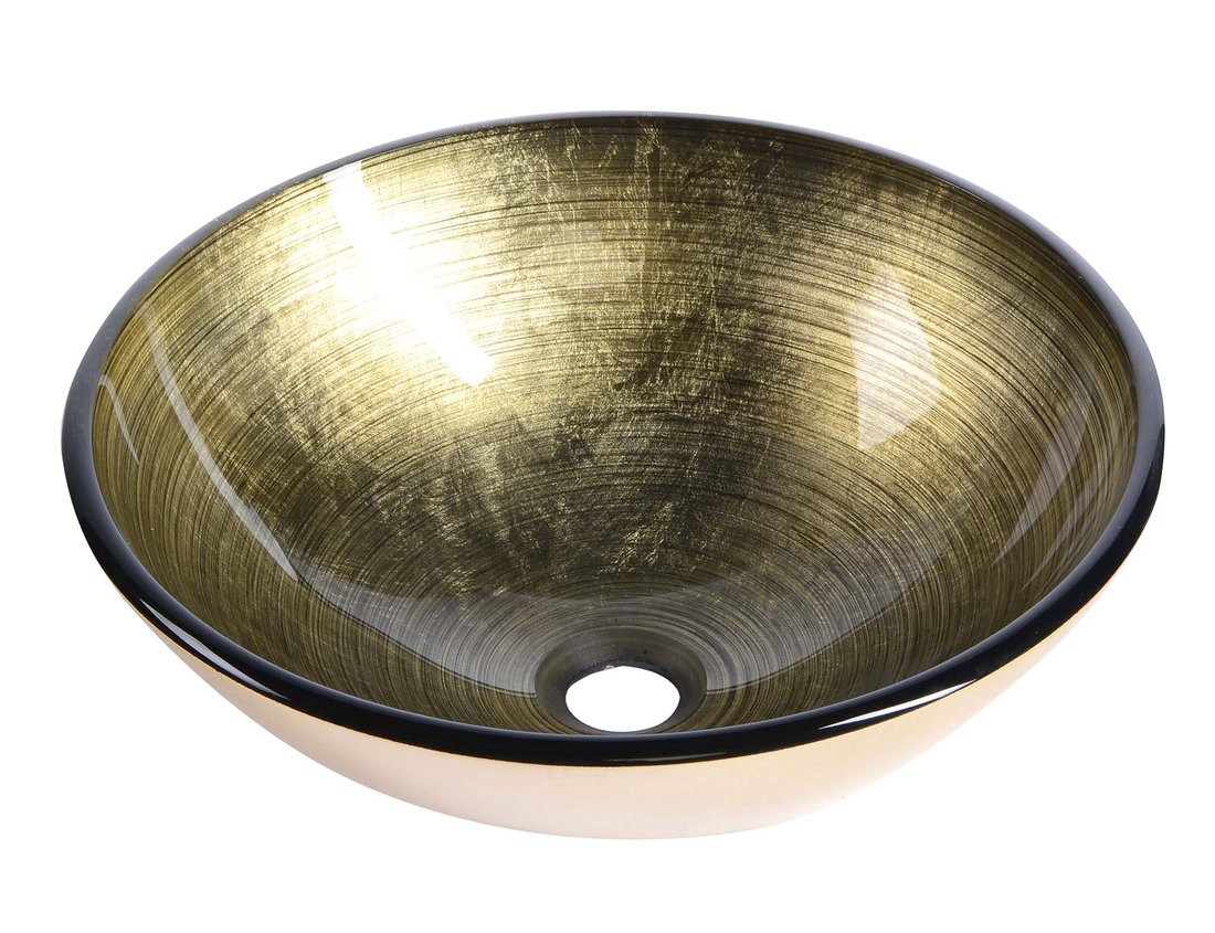 Sapho Mendoza glazen waskom 42cm brons
