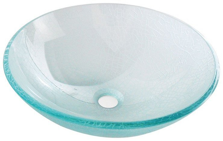Sapho Mendoza ICE glazen waskom 42cm transparant