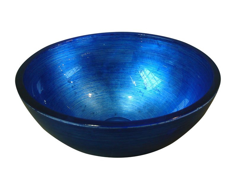 Sapho Murano glazen waskom 40cm blauw