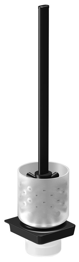 Sapho Zen Black zwarte toiletborstel met houder