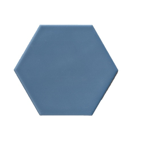Terre D'Azur Hexagonale vloertegel blauw 15x17cm hexagon F50