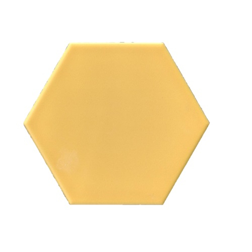 Terre D'Azur Hexagonale vloertegel geel 15x17cm hexagon F01