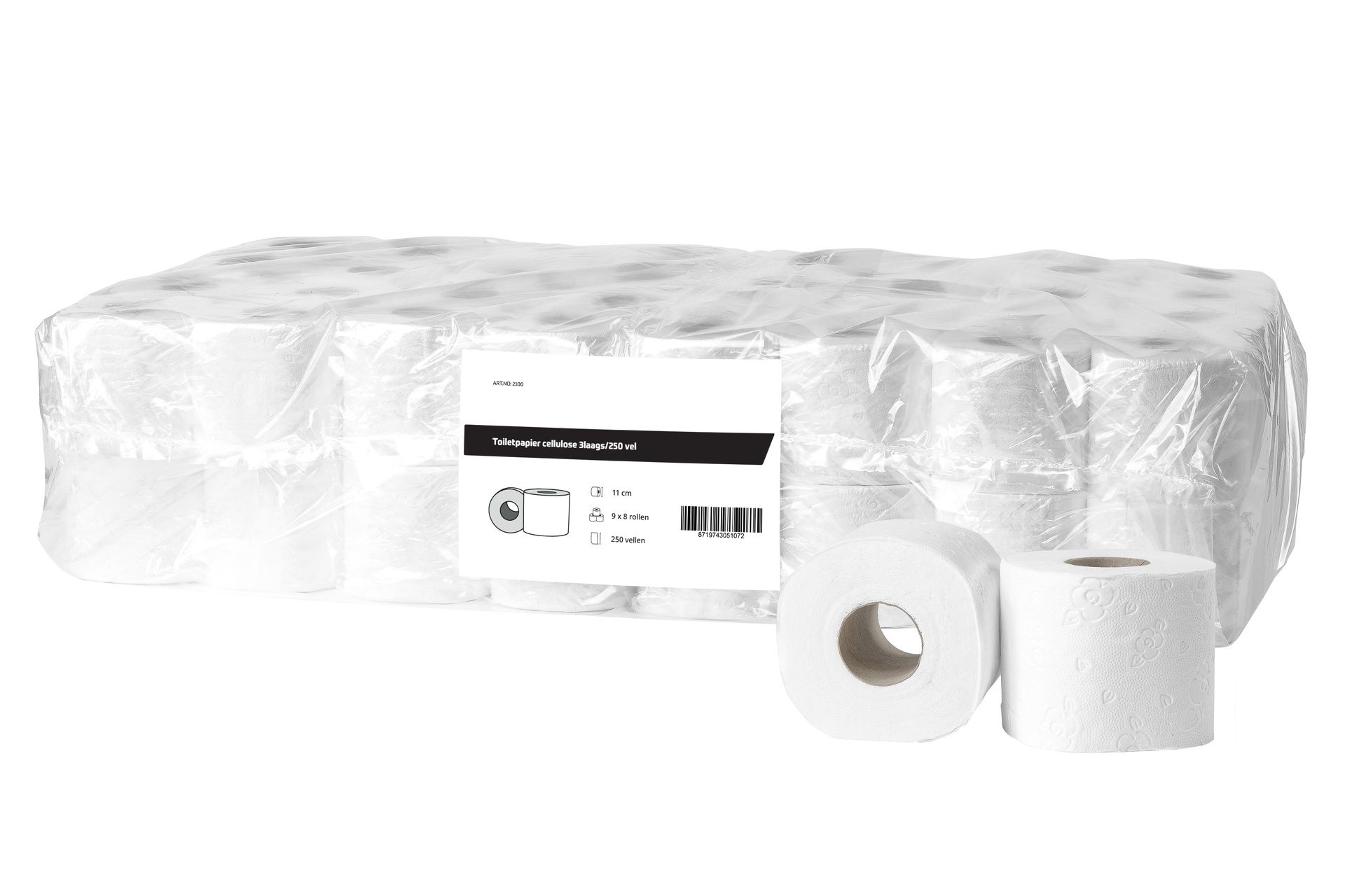 All Care Toiletpapier cellulose 3 laags/250 vel - 72 rollen