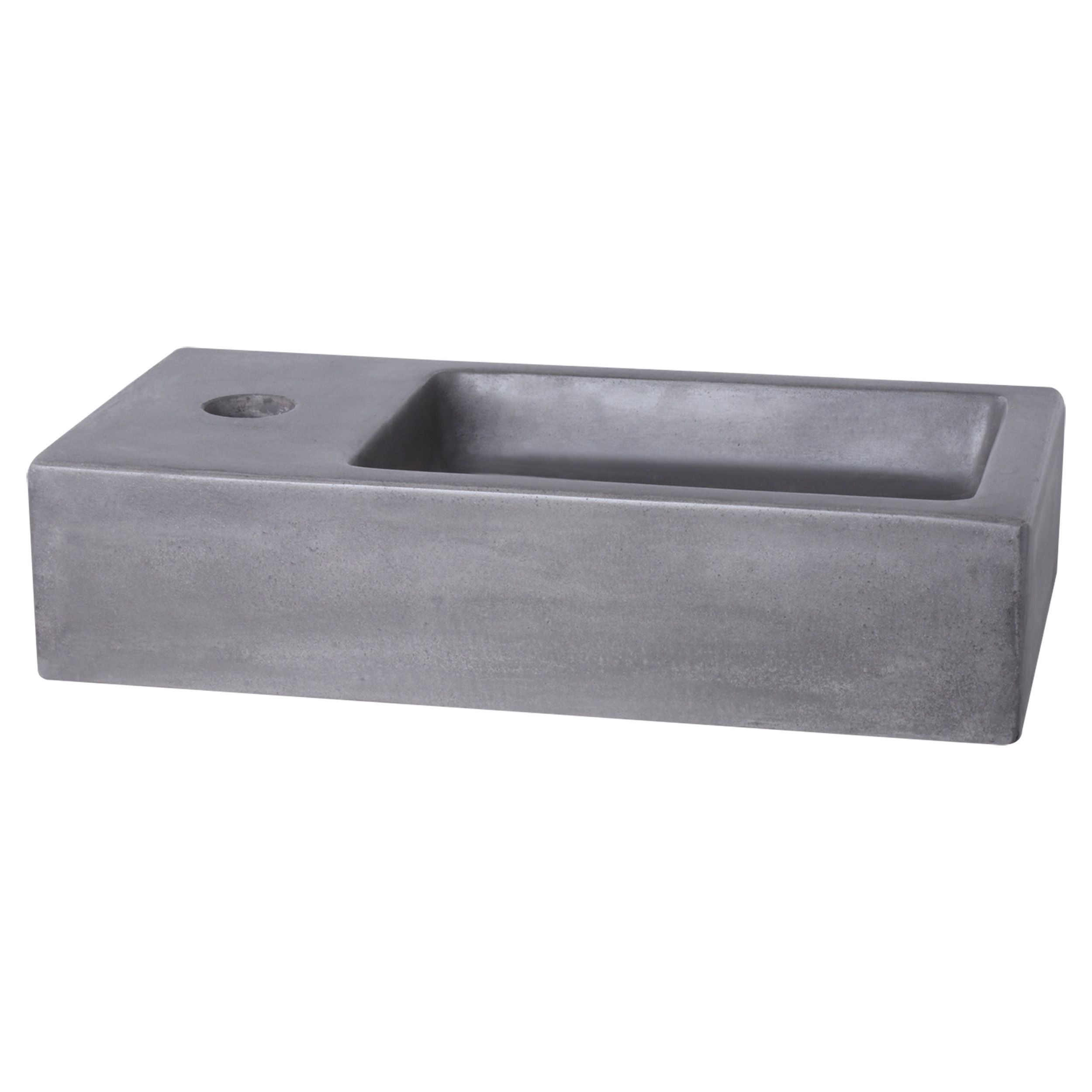 Differnz Differnz Ravo fontein los beton kraangat links - donkergrijs