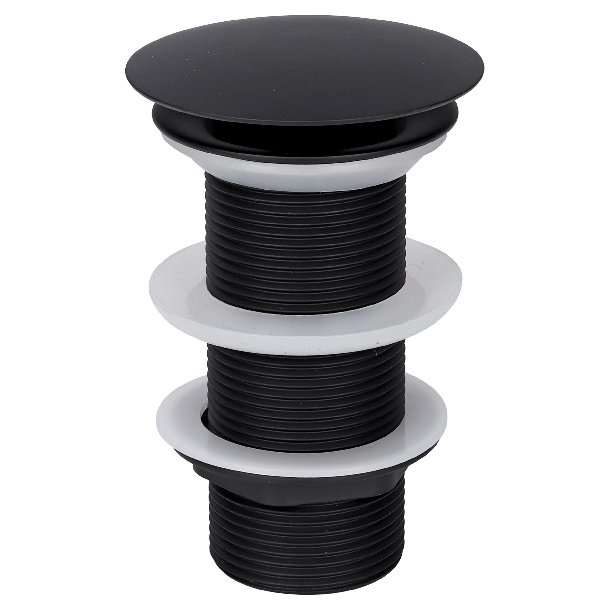 Differnz Differnz always open L afvoerplug voor fontein - mat zwart