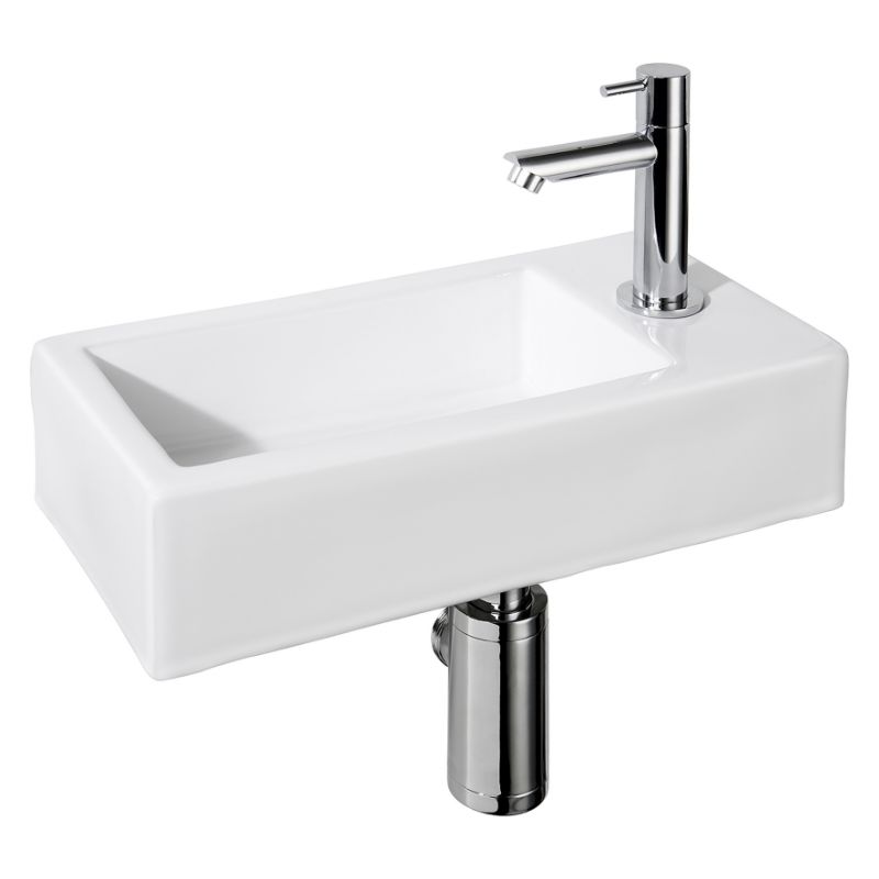 Differnz Differnz fonteinset Helios incl. kraan rechts - wit