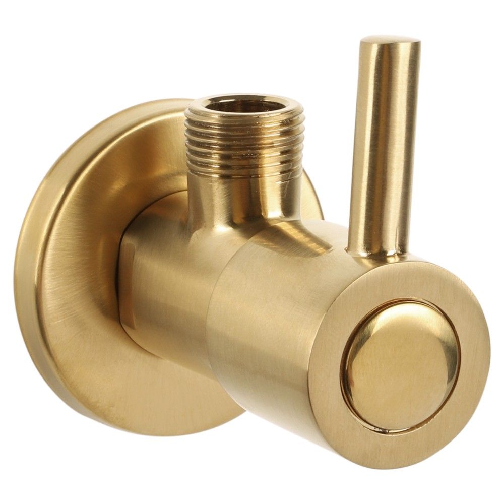 Differnz Differnz hoekstopkraan 1/2 x 3/8 - mat goud