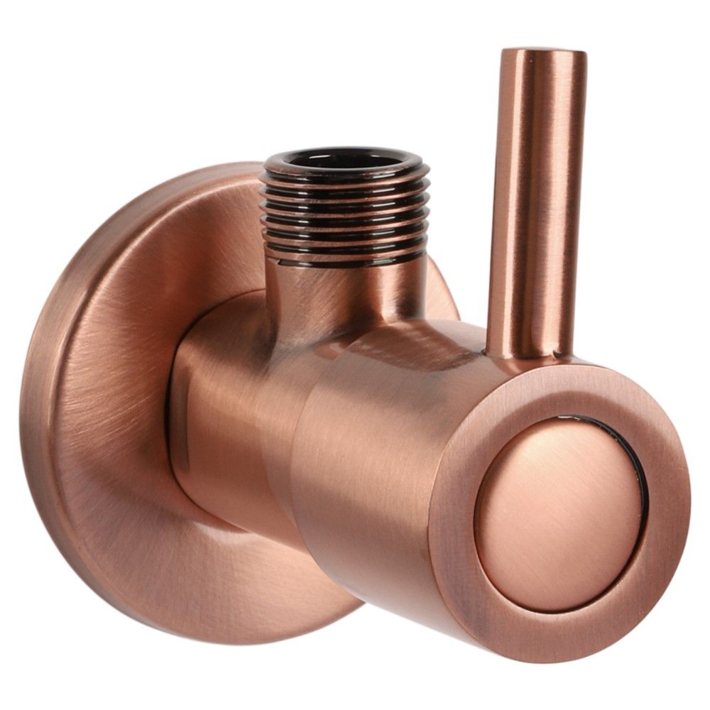 Differnz Differnz hoekstopkraan 1/2 x 3/8 - rood koper