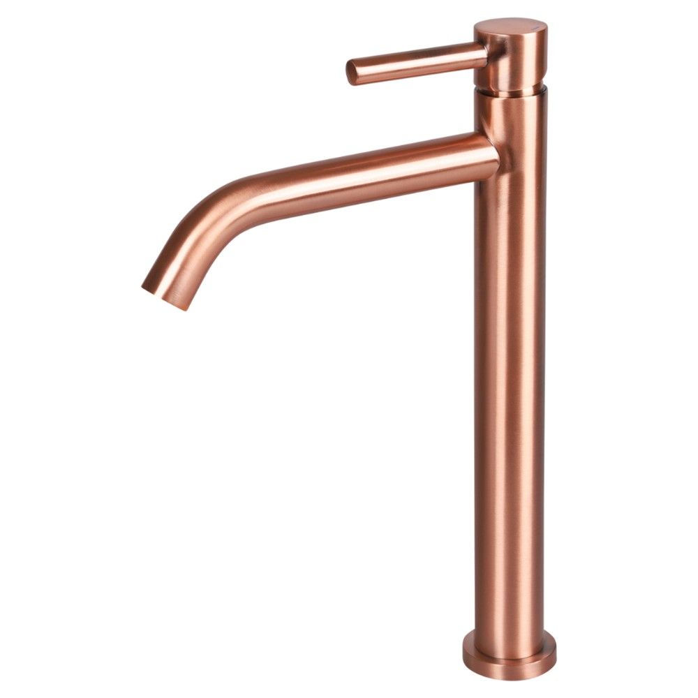 Differnz Differnz hoge koud/warmwater kraan gebogen - rood koper