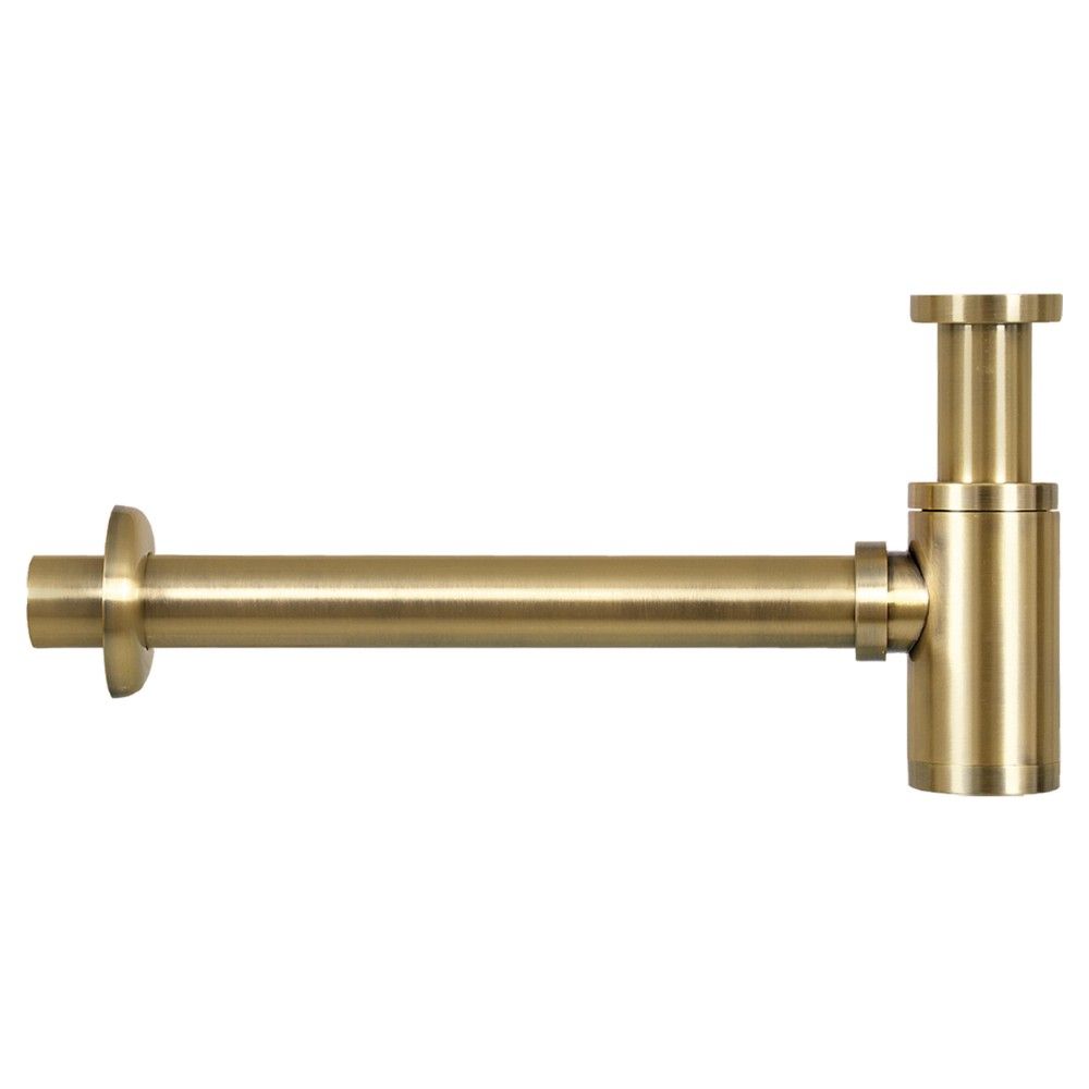 Differnz Differnz sifon met muurbuis - mat goud