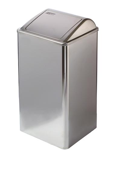 Mediclinics Mediclinics afvalbak gesloten 65l. PP0065C - RVS hoogglans