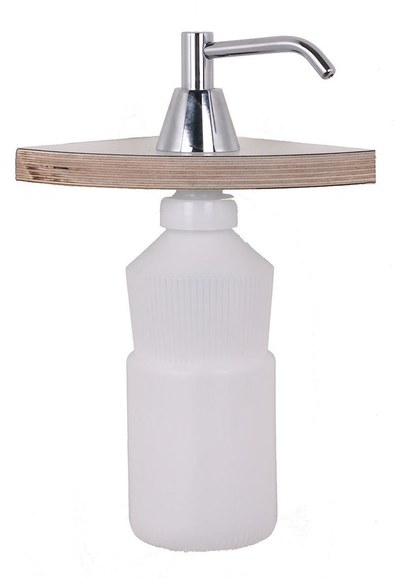 Mediclinics Mediclinics inbouw zeeppomp 850ml DJT118 - hoogglans verchroomd