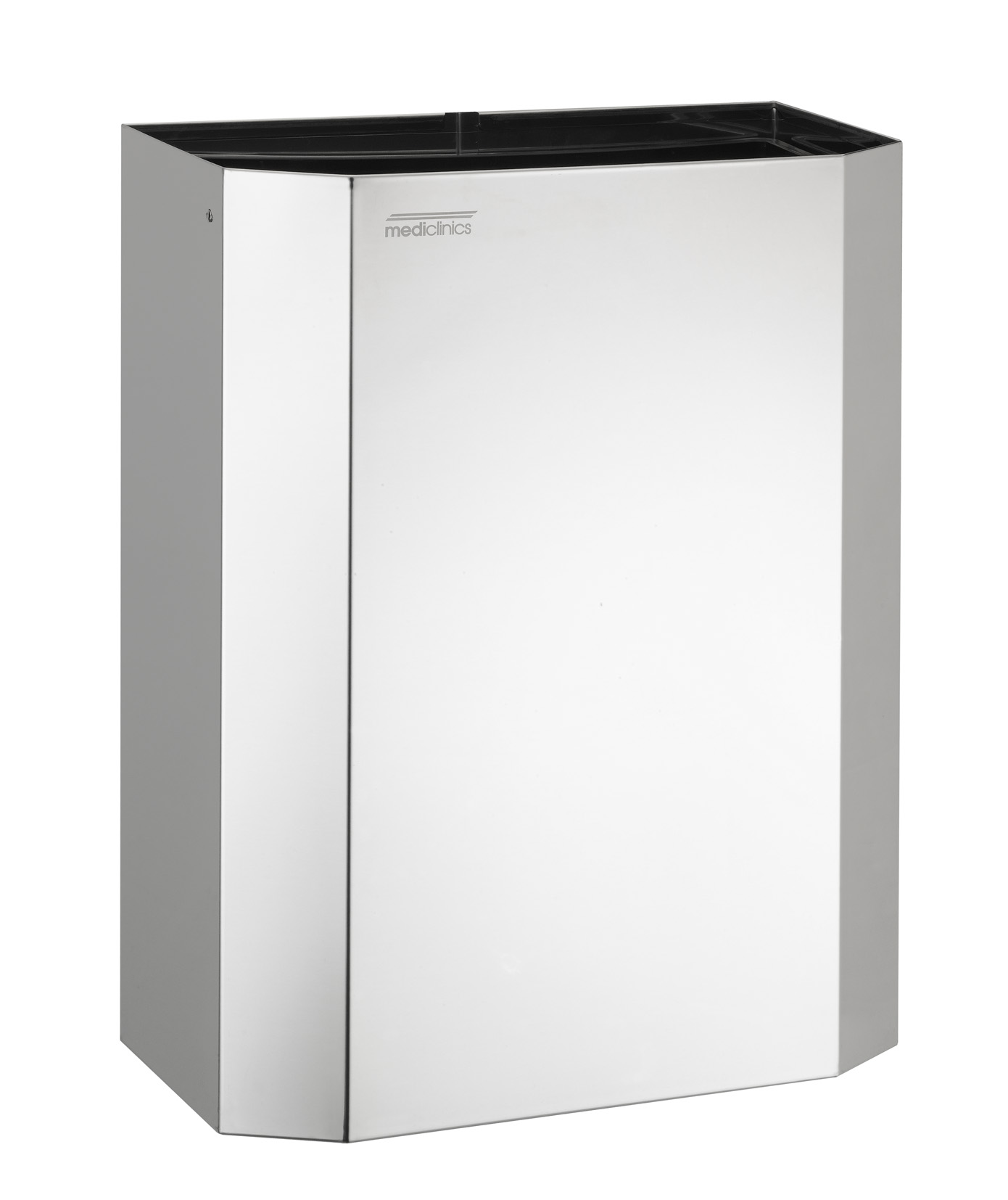 Mediclinics Mediclinics open afvalbak 25l. PPA2279C - RVS hoogglans