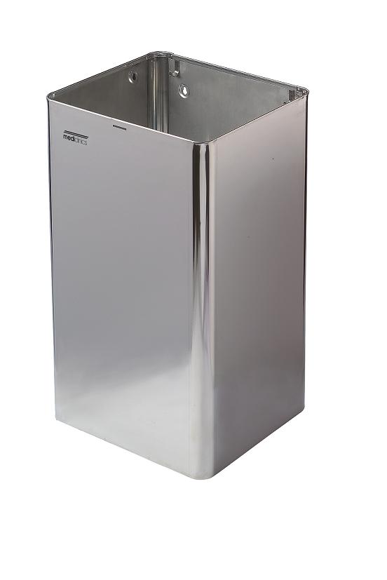 Mediclinics Mediclinics open afvalbak 65l. PP1065C - RVS hoogglans
