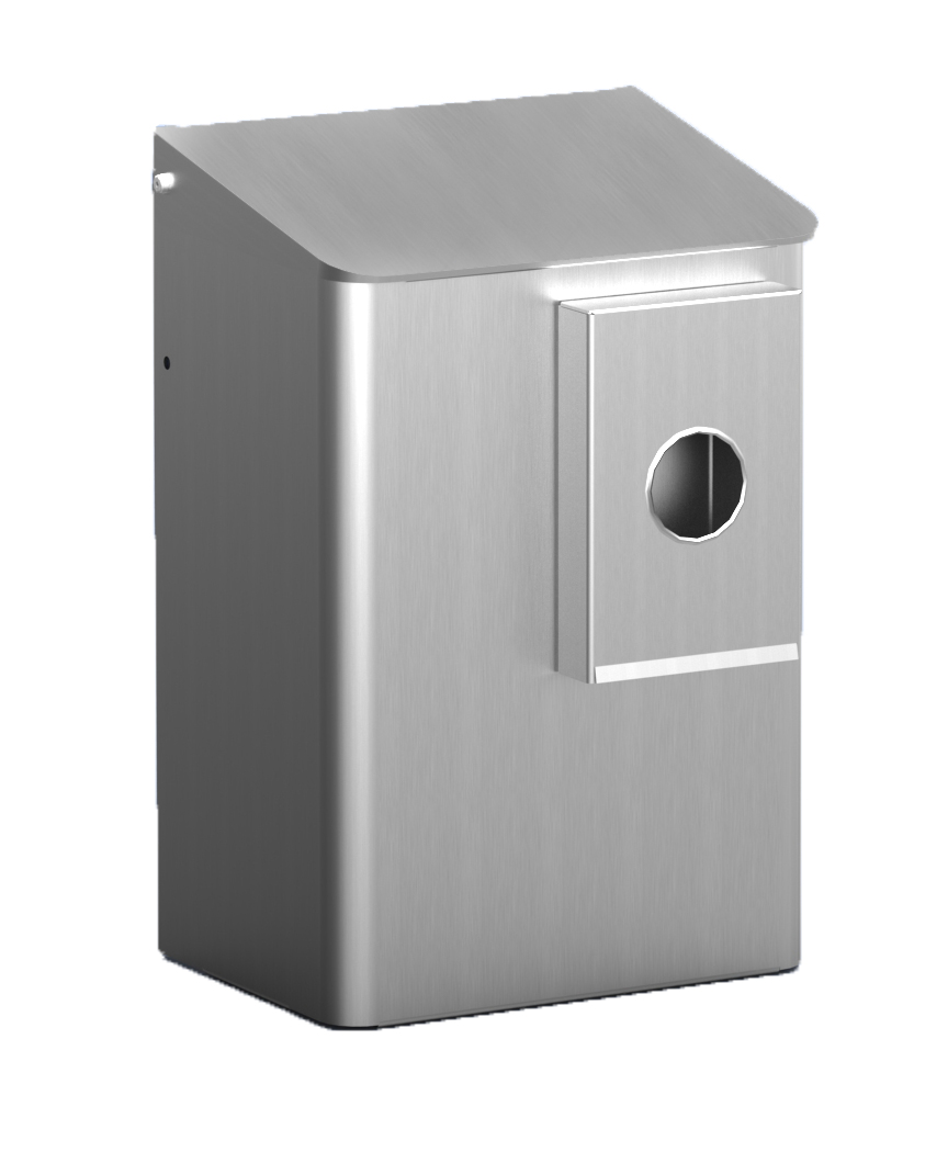 Mediqo-line MediQo-line hygiënebak 6 liter + zakjeshouder plastic MQWB6HBKA - aluminium