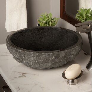 Novioproducts Natuurstenen waskom rond 40x14 cm