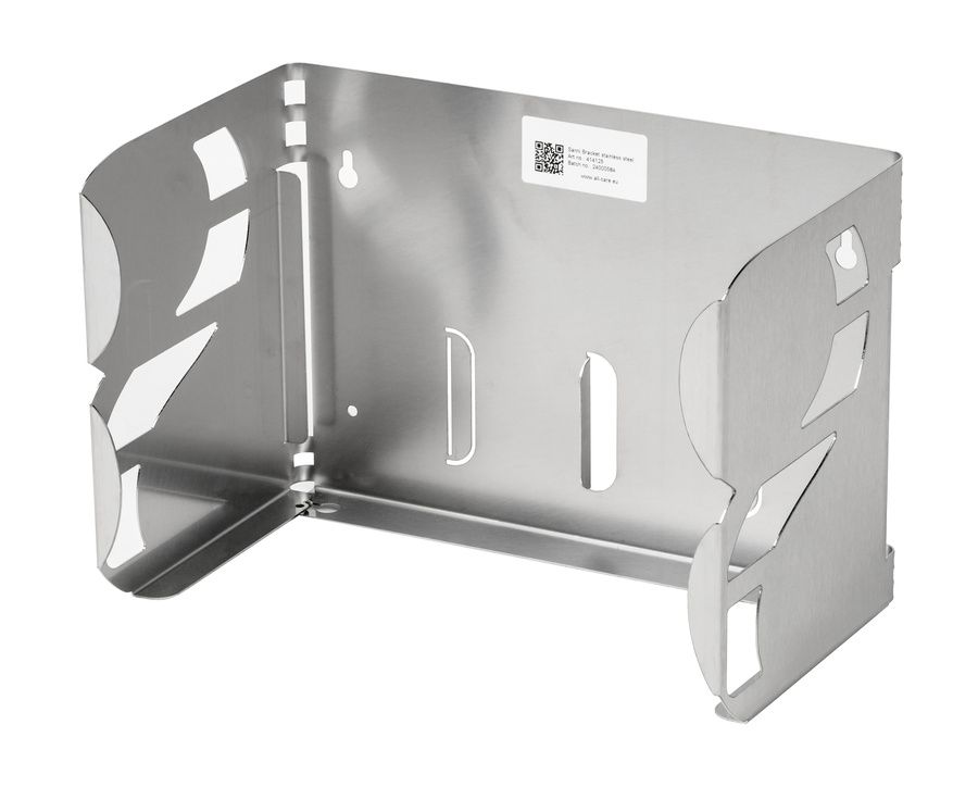 Sanni Bin Wandhouder voor Sanni Bin wegwerp kartonnen hygiënebak - RVS