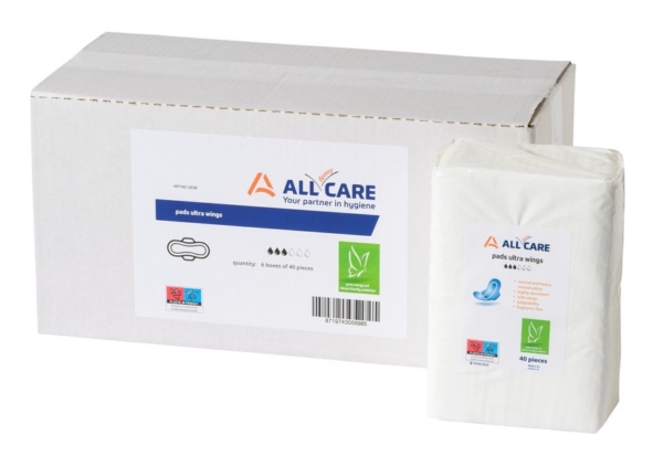 All Care Maandverband Ultra Wings bulkverpakking (6x40 stuks)