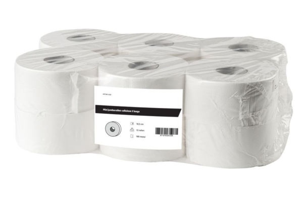 All Care Toiletpapier Mini Jumbo cellulose 2 laags -12 rollen