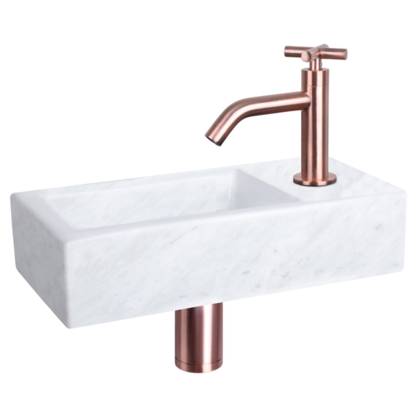 Differnz Differnz Helios fonteinset marmer - kraan kruis rood koper