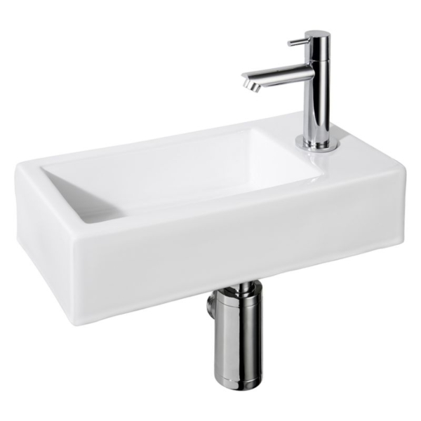 Differnz Differnz fonteinset Helios incl. kraan rechts - wit