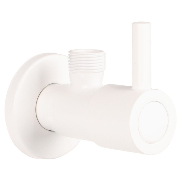 Differnz Differnz hoekstopkraan 1/2 x 3/8 - mat wit