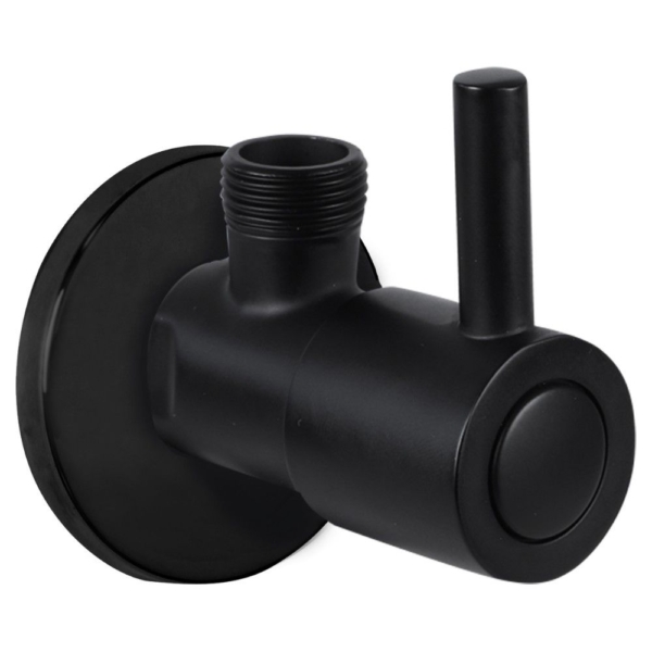 Differnz Differnz hoekstopkraan 1/2 x 3/8 - mat zwart