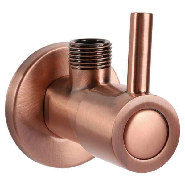 Differnz Differnz hoekstopkraan 1/2 x 3/8 - rood koper