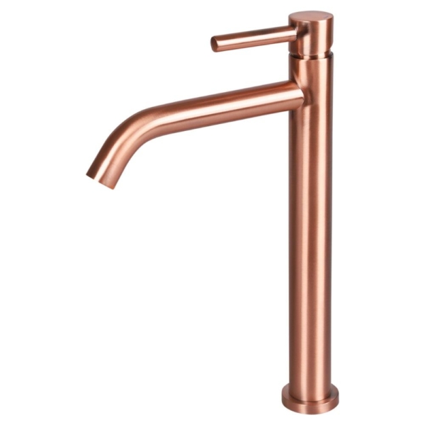 Differnz Differnz hoge koud/warmwater kraan gebogen - rood koper