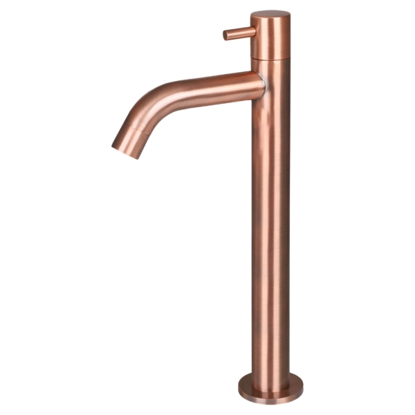 Differnz Differnz hoge koudwaterkraan gebogen hoog - rood koper