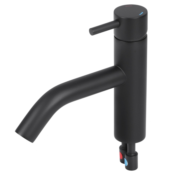 Differnz Differnz koud/warmwater kraan gebogen - mat zwart