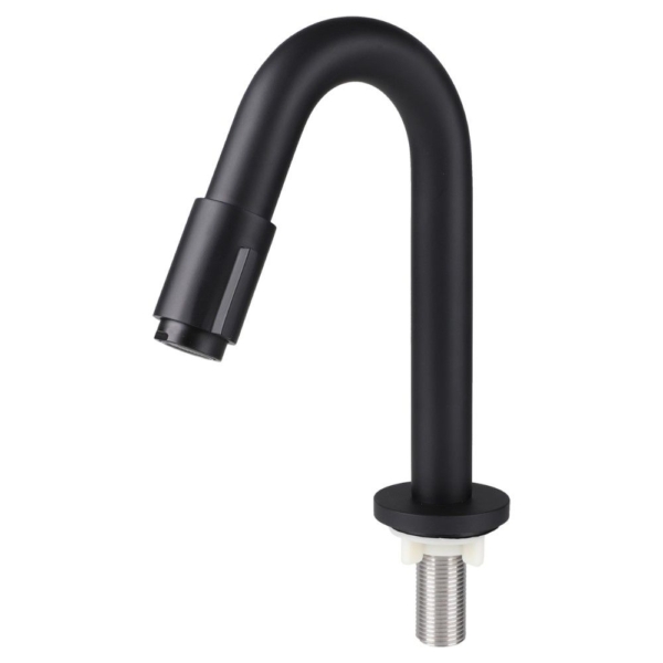 Differnz Differnz koudwaterkraan gebogen 19 cm - mat zwart