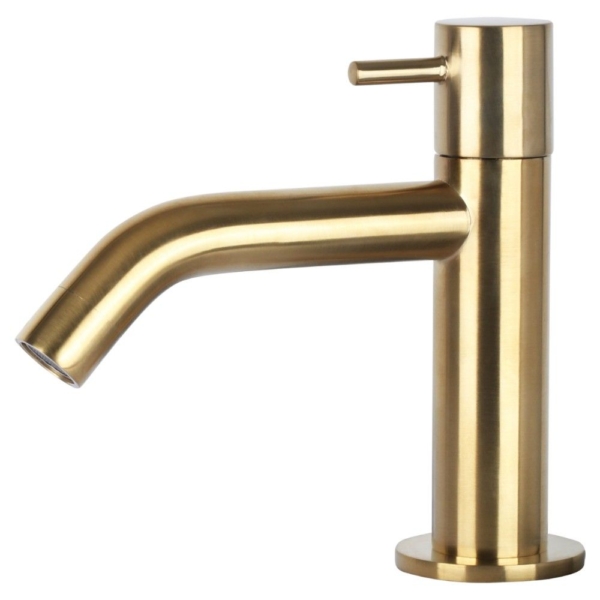 Differnz Differnz koudwaterkraan gebogen - mat goud