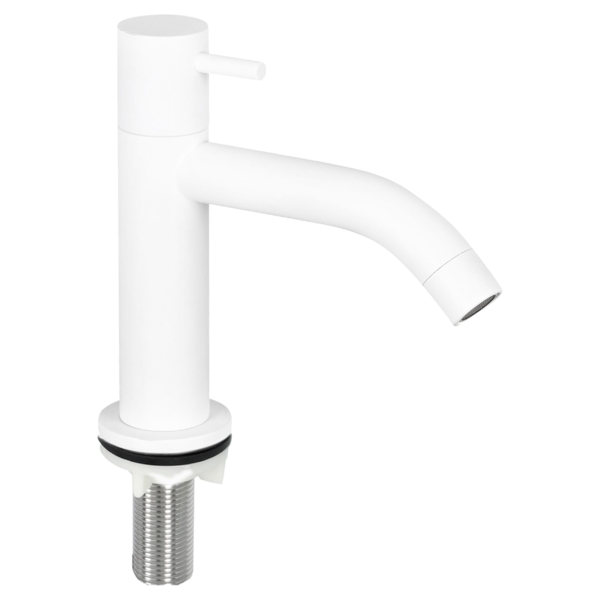 Differnz Differnz koudwaterkraan gebogen - mat wit