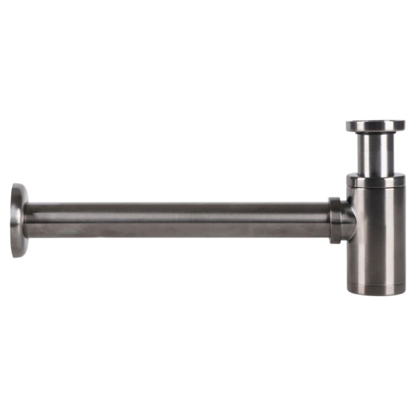 Differnz Differnz sifon met muurbuis - gun metal