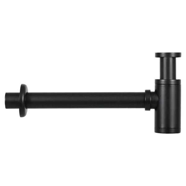 Differnz Differnz sifon met muurbuis - mat zwart