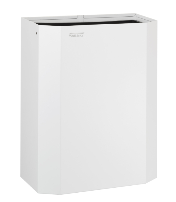 Mediclinics Mediclinics open afvalbak 25l. PPA2279 - wit